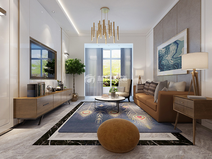 現(xiàn)代風(fēng)格三人位沙發(fā)設(shè)計(jì)裝修效果圖