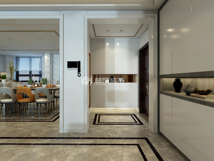 城建萬科翡翠書院127㎡玄關裝修效果圖