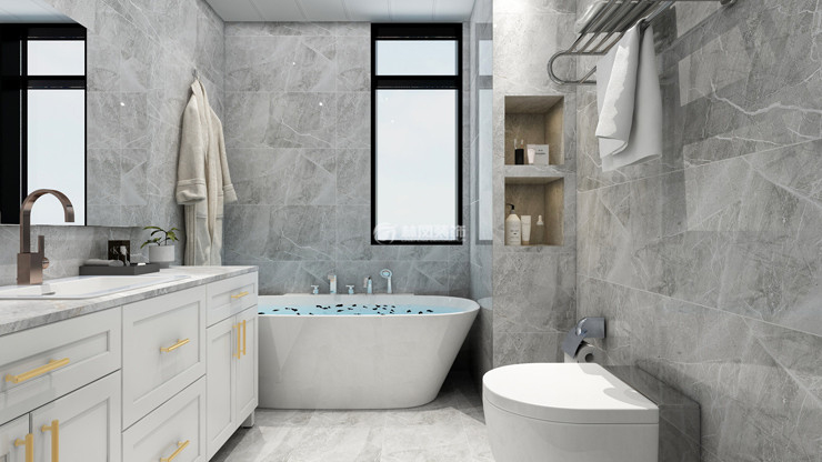 現(xiàn)代風(fēng)格衛(wèi)生間設(shè)計裝修效果圖