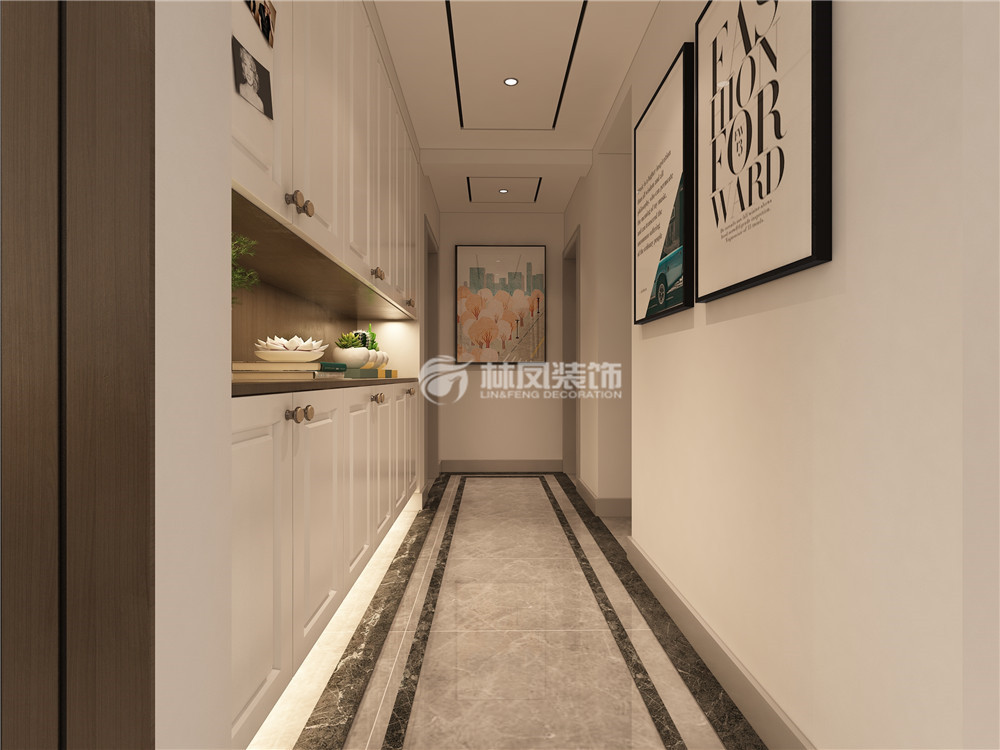 現(xiàn)代風(fēng)格過廊收納柜設(shè)計裝修效果圖