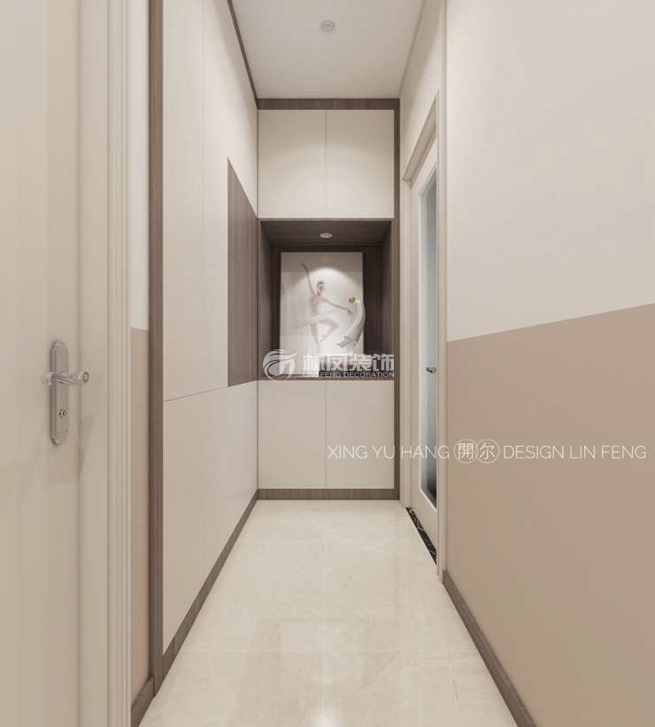 北歐風(fēng)格端景掛畫+筒燈設(shè)計裝修效果圖