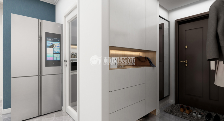 現(xiàn)代風格玄關(guān)鞋柜設(shè)計裝修效果圖