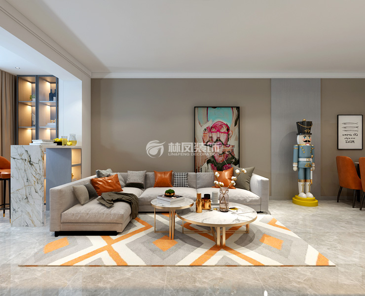 客廳陽臺合并設(shè)計裝修效果圖