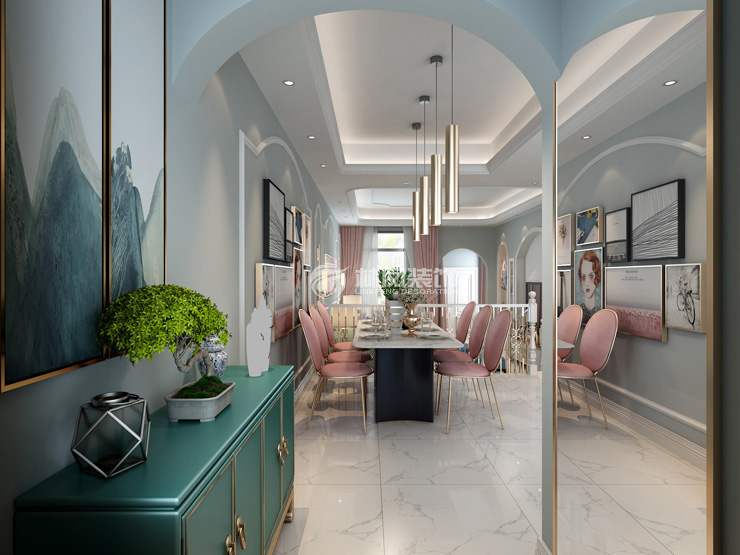 輕奢風(fēng)格埡口拱形設(shè)計(jì)裝修效果圖