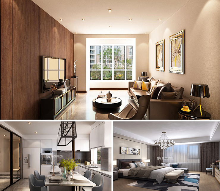 其仕和悅 140平 現(xiàn)代簡約風(fēng)格裝修效果圖