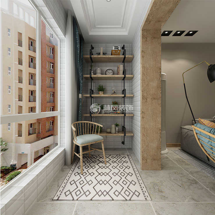 北歐風格地磚鋪貼裝修效果圖
