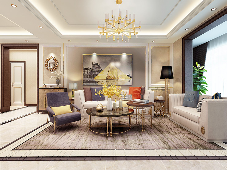 美式風格吊頂裝修效果圖