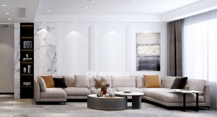 輕奢風格平面吊頂設(shè)計裝修效果圖