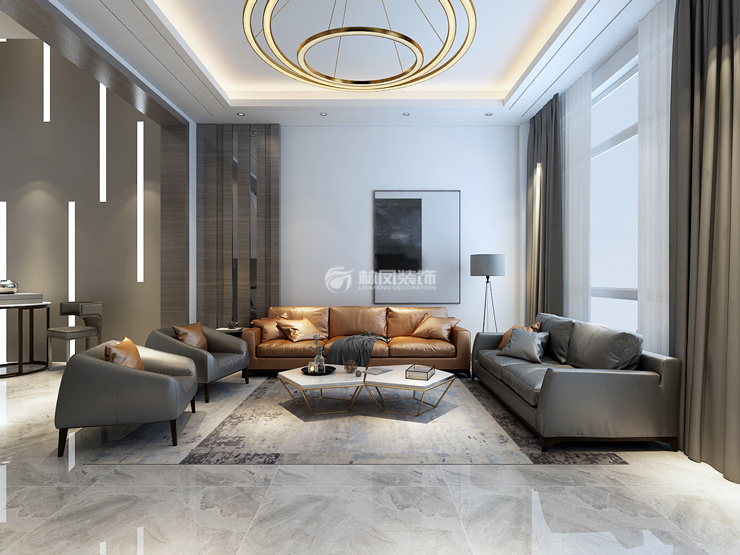 輕奢風格局部吊頂裝修效果圖