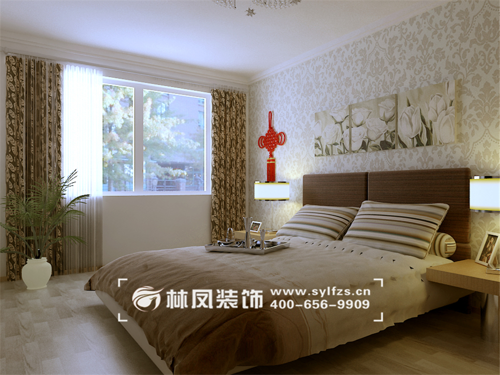 呂娜-中央學府109平-現(xiàn)代簡約-次臥室.jpg